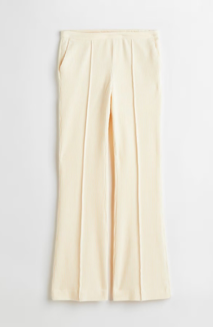 Žebrované velurové kalhoty, H&M, 349 Kč
