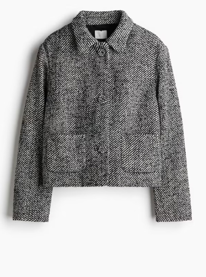 Sako z žakárové tkaniny, H&M, 1 069 Kč
