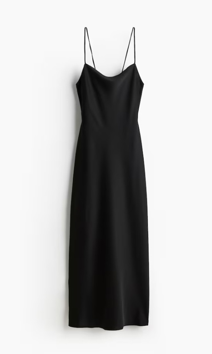 Šaty slip dress s krajkou, H&M, 1 299 Kč
