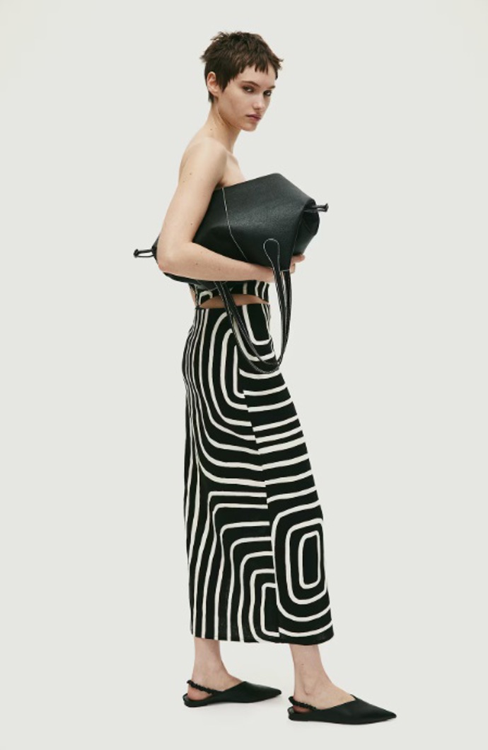 Sukně z lněné směsi, H&M, 839 Kč
