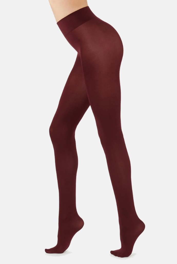 Bordó punčocháče, Calzedonia, 265 Kč
