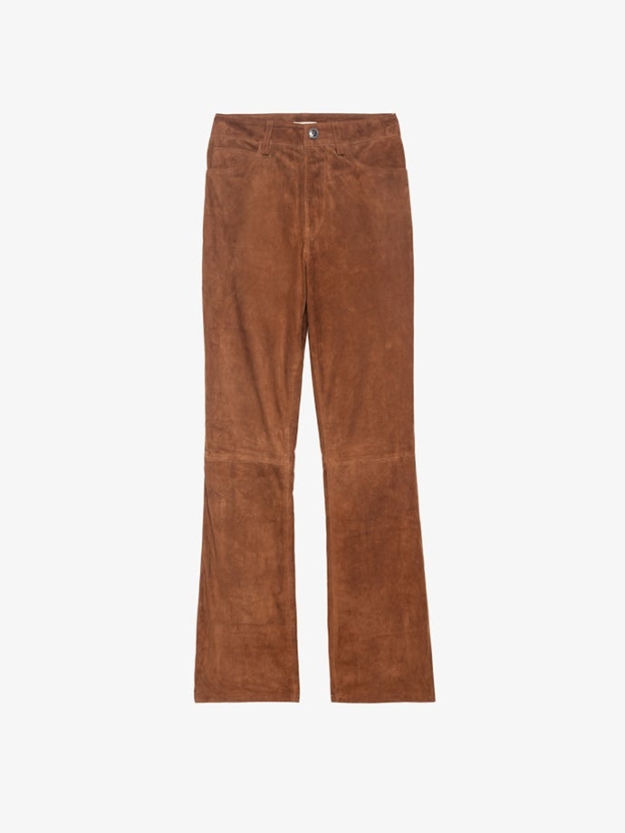 Kalhoty Pistol Trousers 100% Suede Leather, Zadig & Voltaire, 795 eur
Kalhoty Pistol Trousers 100% Suede Leather, Zadig & Voltaire, 795 eur