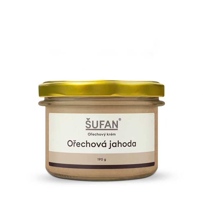 Krém Ořechová jahoda, Šufan, 189 Kč
