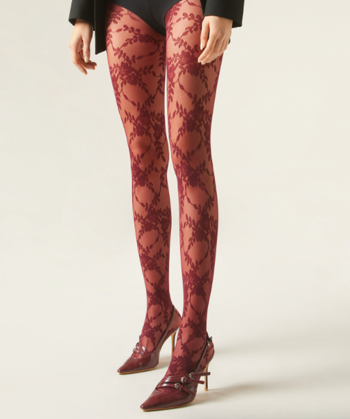 Květované tylové punčocháče, Calzedonia, 369 Kč
