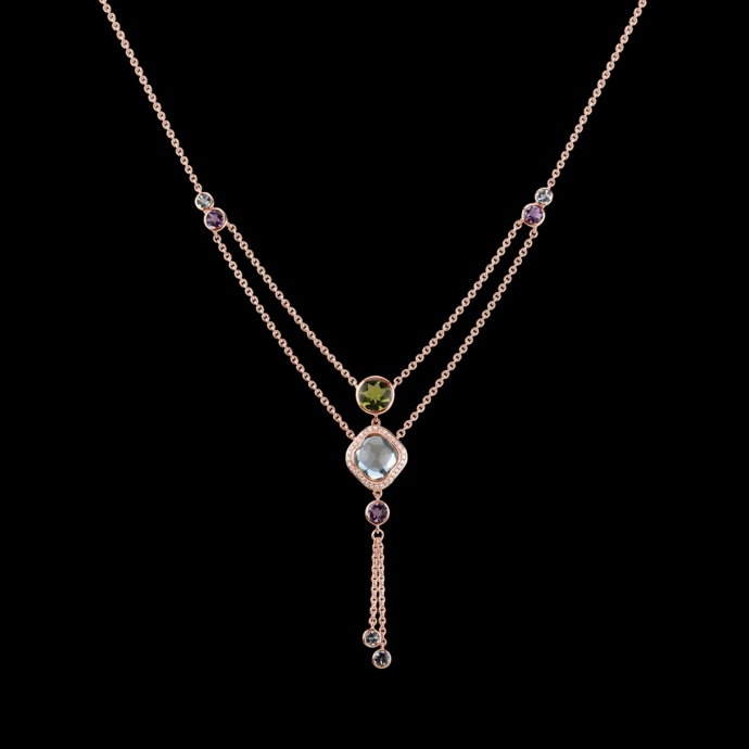 Náhrdelník s diamanty, topazy, ametysty a peridoty Witching Andromeda, Alo Diamonds, 85880 Kč
Náhrdelník s diamanty, topazy, ametysty a peridoty Witching Andromeda, Alo Diamonds, 85880 Kč