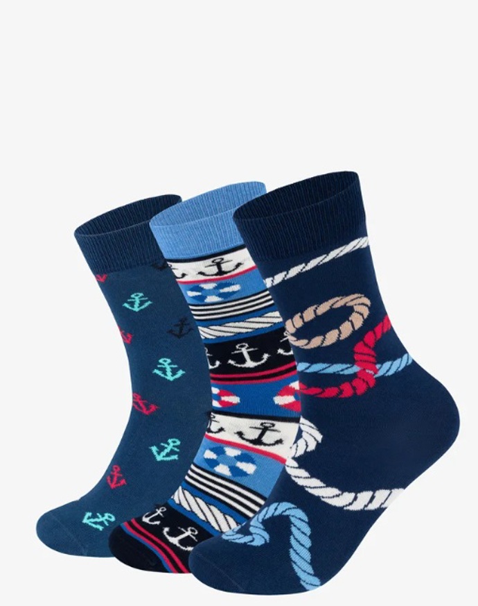 Ponožky s námořnickými motivy, Happy Socks, 900 Kč
