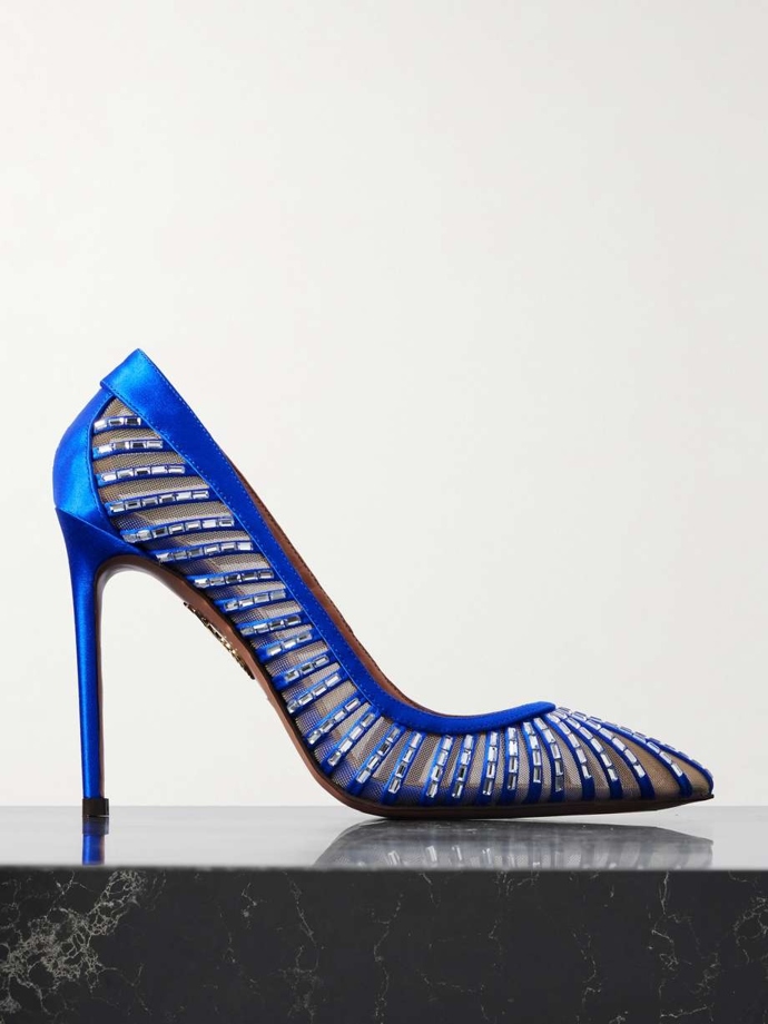 Saténové lodičky, Aquazzura, 1395 usd
Saténové lodičky, Aquazzura, 1395 usd