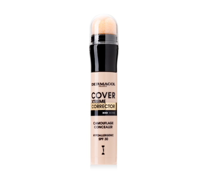 Cover Xtreme Corrector tekutý korektor účinně maskuje všechny druhy nedokonalostí a rozjasňuje okolí očí. 239 Kč
