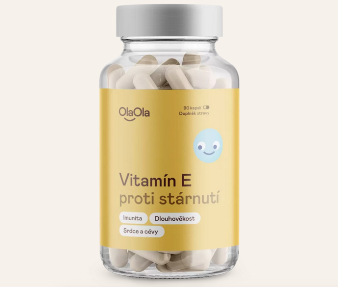Vitamín E je silný antioxidant, který pomáhá chránit buňky před oxidativním stresem. 299 Kč
