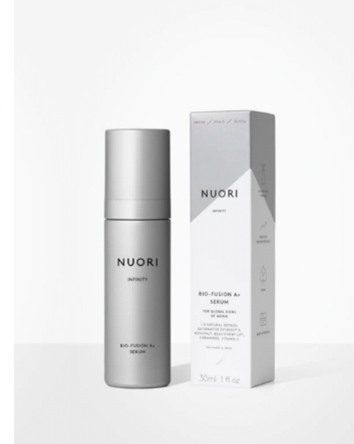 Sérum Infinity Bio-Fusion A+, NUORI, 1490 Kč

Sérum účinně řeší známky stárnutí a současně je šetrné k citlivé pleti. Obsahuje přírodní variantu retinolu.
