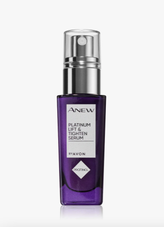 Avon Anew Platinum zpevňující sérum s liftingovým efektem, 505 Kč

Zpevňující sérum s liftingovým efektem Avon Anew Platinum se složkou Protinol™ vyhlazuje pleť, pozvedá kontury a navrací pleti pevnost i pružnost. Vaše pleť získá novou energii, která oslní každého ve vašem okolí.
