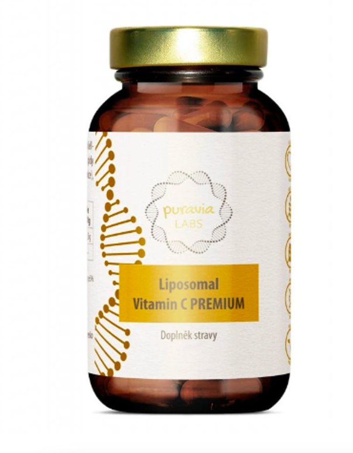 Liposomální vitamín C Premium, 60 kapslí, Puravia Labs, 749 Kč
