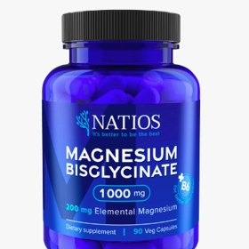 NATIOS Magnesium Bisglycinate, 90 kapslí, 490 Kč

Obsahuje 200 mg elementárního hořčíku a 2 mg vitamínu B6 v každé veganské kapsli. Jedná se o vysoce kvalitní, vysoce biologicky dostupný a účinný způsob jak doplnit hladinu hořčíku v těle. Hořčík je navíc doplněn o Vitamín B6
