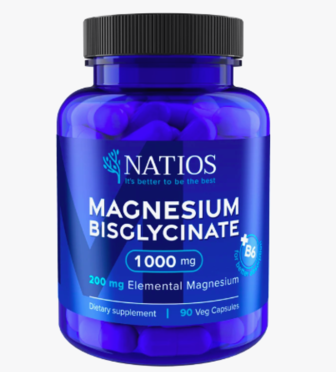 NATIOS Magnesium Bisglycinate, 90 kapslí, 490 Kč

Obsahuje 200 mg elementárního hořčíku a 2 mg vitamínu B6 v každé veganské kapsli. Jedná se o vysoce kvalitní, vysoce biologicky dostupný a účinný způsob jak doplnit hladinu hořčíku v těle. Hořčík je navíc doplněn o Vitamín B6
