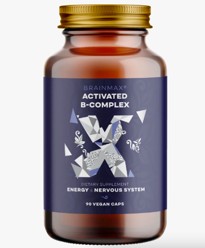 BrainMax Activated B-Complex, Aktivovaný B Komplex, 90 rostlinných kapslí, 499 Kč

Vitamíny skupiny B potřebuje naše tělo pro tvorbu energie, syntézu buněk, zdraví nervového systému a mnoho dalších metabolických procesů. 
