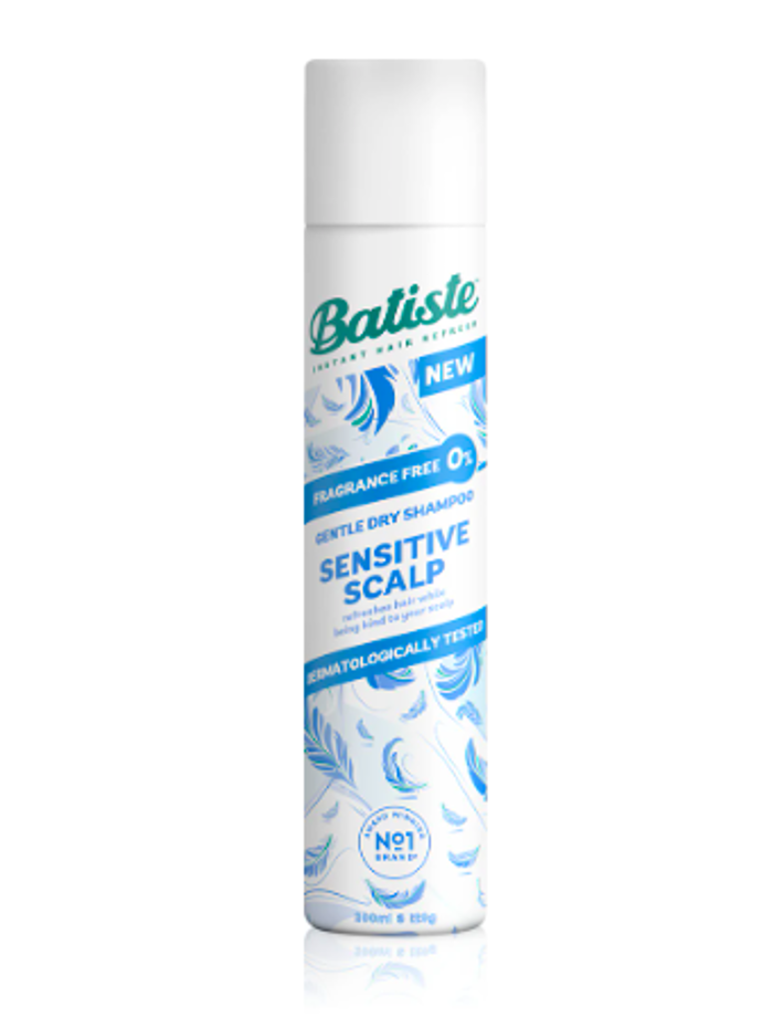 Suchý šampon Sensitive, Batiste, 134 Kč

Šampon vhodný pro citlivou pokožku hlavy může být rychlou záchranou ve chvíli, kdy si nestíháte umýt lasy.
