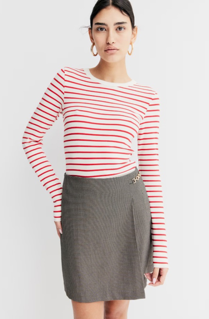 Žebrované žerzejové triko, H&M, 359 Kč
