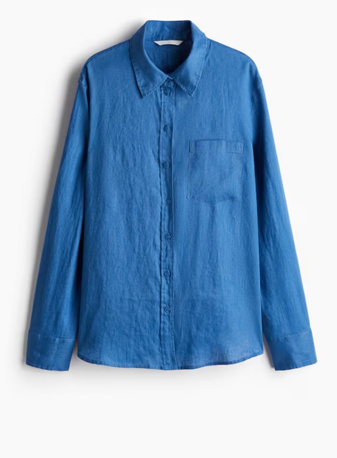 Lněná košile, H&M, 719 Kč
