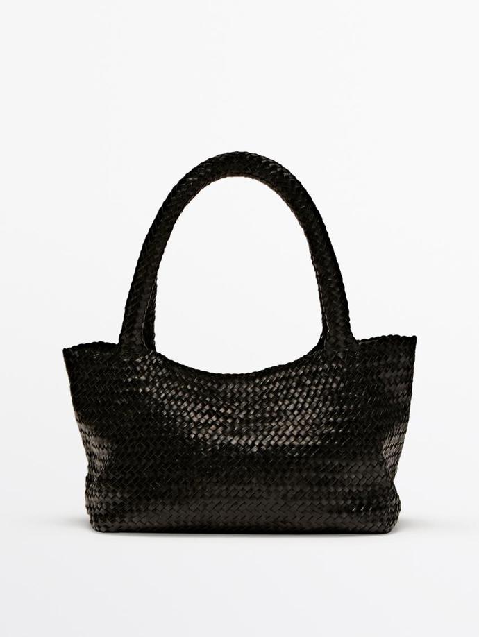 Zapletená středně velká kabelka shopper, Massimo Dutti, 7999 Kč
