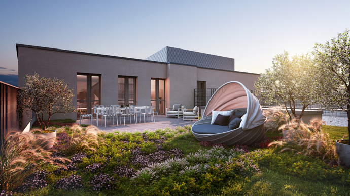 Projekt nabízí 85 moderních bytů s dispozicemi od 1+kk do 4+kk, které reflektují aktuální trendy v městském bydlení. Interiéry kladou důraz na nadčasový design, propojení s exteriérem a kvalitní materiály.
Projekt nabízí 85 moderních bytů s dispozicemi od 1+kk do 4+kk, které reflektují aktuální trendy v městském bydlení. Interiéry kladou důraz na nadčasový design, propojení s exteriérem a kvalitní materiály.