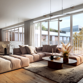 Projekt nabízí 85 moderních bytů s dispozicemi od 1+kk do 4+kk, které reflektují aktuální trendy v městském bydlení. Interiéry kladou důraz na nadčasový design, propojení s exteriérem a kvalitní materiály.
Projekt nabízí 85 moderních bytů s dispozicemi od 1+kk do 4+kk, které reflektují aktuální trendy v městském bydlení. Interiéry kladou důraz na nadčasový design, propojení s exteriérem a kvalitní materiály.