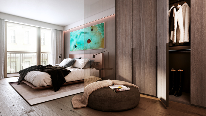 Projekt nabízí 85 moderních bytů s dispozicemi od 1+kk do 4+kk, které reflektují aktuální trendy v městském bydlení. Interiéry kladou důraz na nadčasový design, propojení s exteriérem a kvalitní materiály.
Projekt nabízí 85 moderních bytů s dispozicemi od 1+kk do 4+kk, které reflektují aktuální trendy v městském bydlení. Interiéry kladou důraz na nadčasový design, propojení s exteriérem a kvalitní materiály.