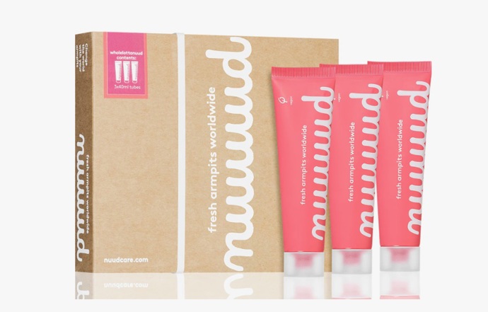 Sada přírodních krémových deodorantů, Nuud, 1 205 Kč
