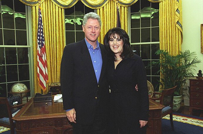 Monica Lewinsky a Bill Clinton
