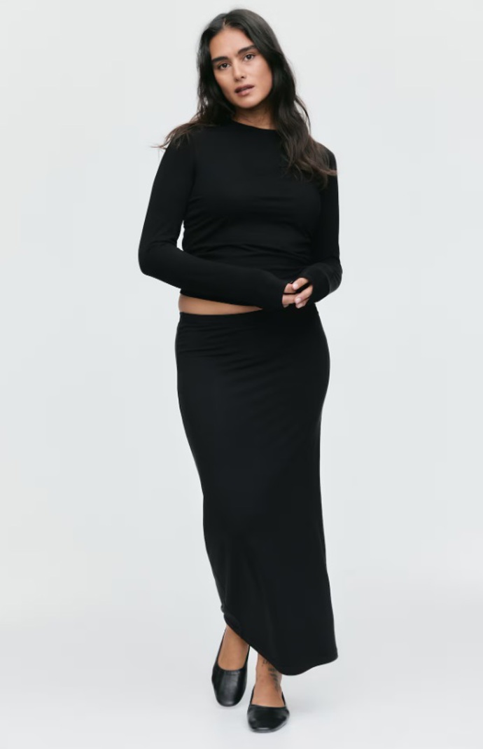 Přiléhavé bavlněné triko, H&M, 239 Kč
