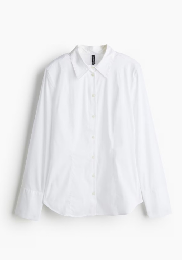 Košile s ramenními vycpávkami, H&M, 479 Kč
