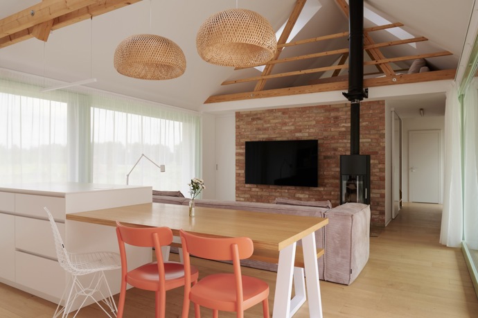 V malebné obci Bělečko vyrostl rodinný dům, který citlivě propojuje tradiční venkovskou architekturu s moderním designem. Projekt z dílny AIR Ateliér plně respektuje kouzlo místa a okolní stavby a zároveň svým majitelům nabízí komfortní bydlení. 
