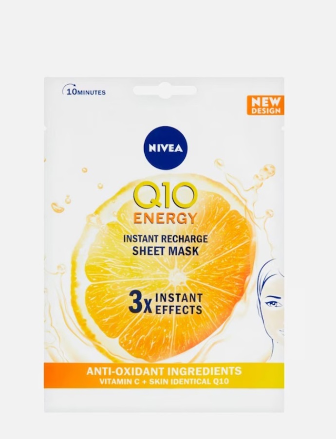 Nivea textilní pleťová maska s koenzymem Q10, Douglas, 79 Kč

