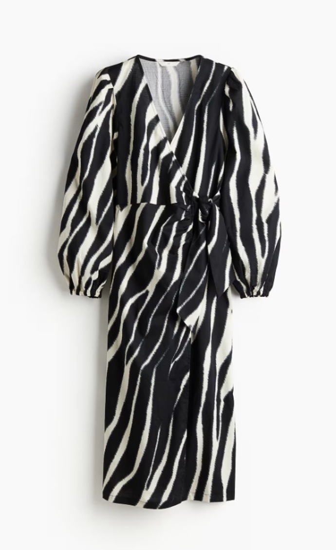 Bavlněné zavinovací šaty, H&M, 959 Kč
