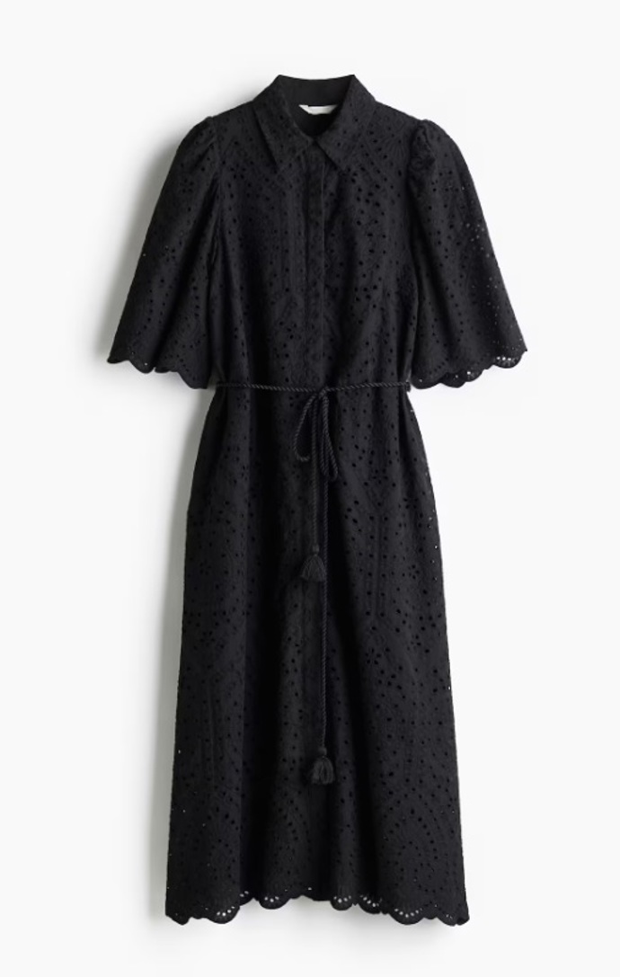 Košilové šaty s madeirou, H&M, 1 459 Kč
