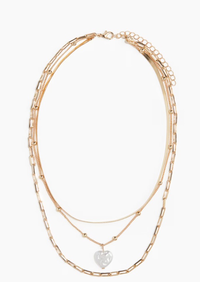 Trojřadý náhrdelník, H&M, 309 Kč
