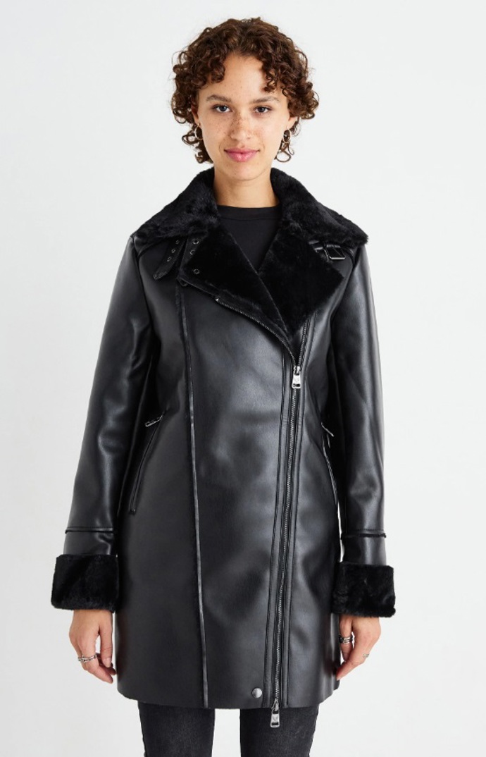 Parka z umělé kůže, ONLY, 2 448 Kč
