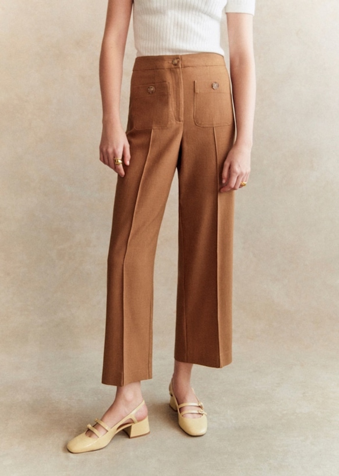 Kalhoty, Sézane, 120 eur
