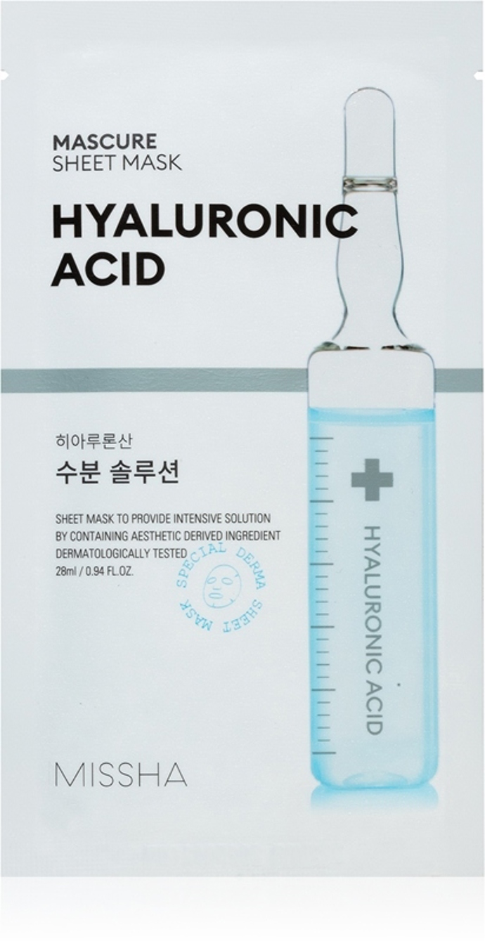 Mascure Hyaluronic Acid hydratační plátýnková maska, Missha, 64 Kč
