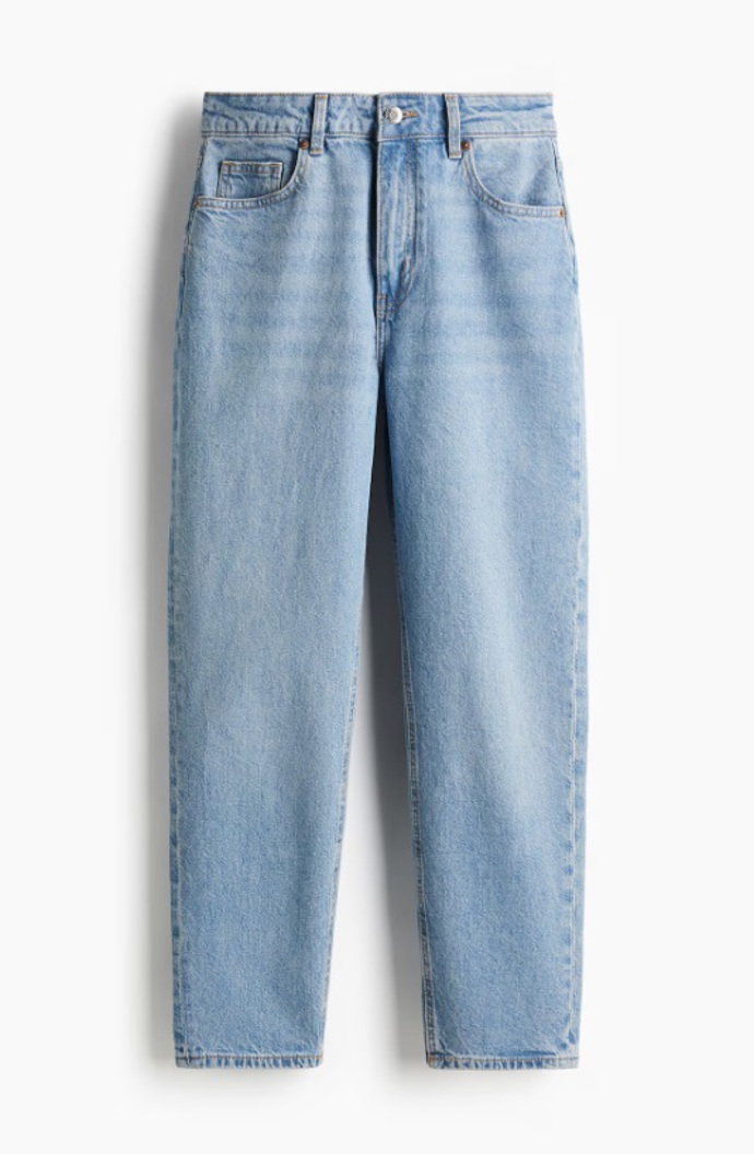 Mom jeans s vysokým pasem, H&M, 479 Kč
