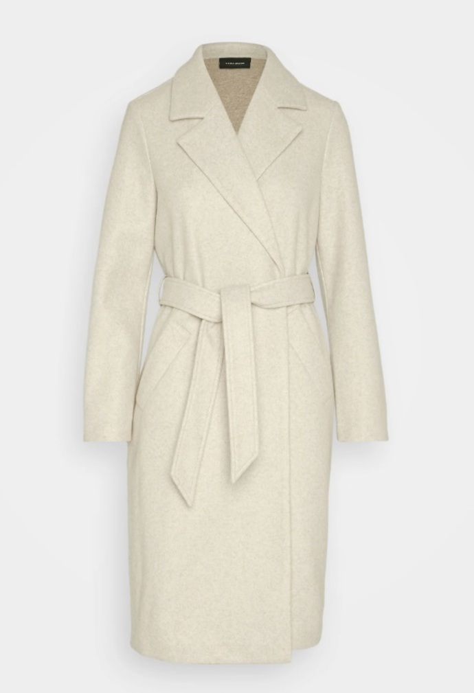 Krémový kabát, Vero Moda, 1 224 Kč
