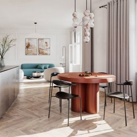 V interiérech byl kladen výrazný důraz na kvalitní materiály a nadčasový design. Dubové parkety, renovovaná špaletová okna s izolačním dvojsklem, francouzská posuvná okna s výstupy na terasu a vstupní bezpečností dveře s protipožární úpravou poskytují komfortní bydlení. 

