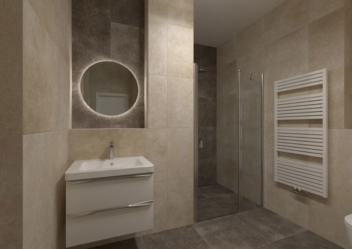 V interiérech byl kladen výrazný důraz na kvalitní materiály a nadčasový design. Dubové parkety, renovovaná špaletová okna s izolačním dvojsklem, francouzská posuvná okna s výstupy na terasu a vstupní bezpečností dveře s protipožární úpravou poskytují komfortní bydlení. 
