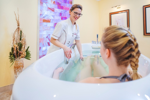 Perlová koupel Wellnessland Carlsbad plaza