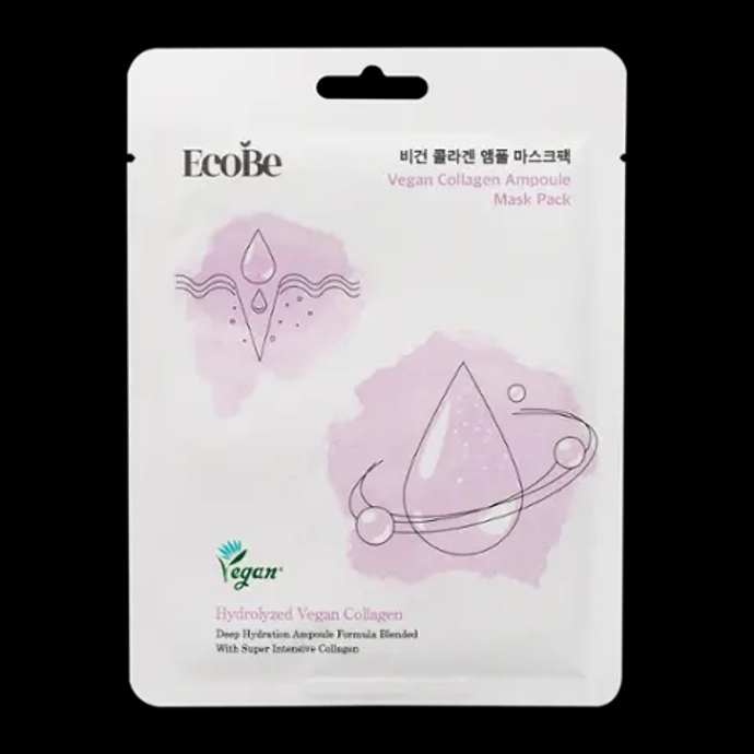 Pleťová maska Vegan Collagen Ampoule Mask, Ecobe, 49 Kč
