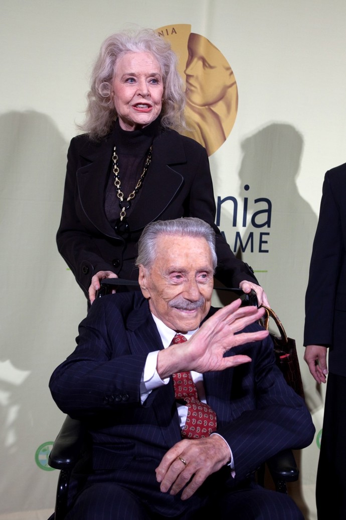 Betty Brosmer s manželem
