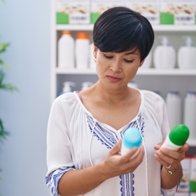 Výběr deodorantu je někdy oříšek. Důležitější roli než je cena nebo značka, hraje v tomto případě složení. Zkuste se zaměřovat na produkty, které neobsahují alkohol, parabeny ani hliníkové soli. 
