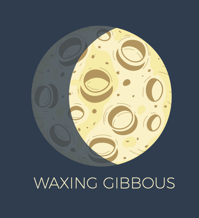 Dorůstající Měsíc (Waxing Gibbous)

Tato fáze podporuje trpělivost a vytrvalost. Ti, kdo se narodili během dorůstajícího Měsíce, jsou precizní, analytičtí a zaměření na detaily. Mají silnou vůli dotahovat věci do konce a často se věnují hlubokému seberozvoji.
