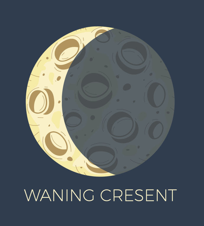 Ubývající srpek (Waning Crescent)

Poslední fáze cyklu přináší klid, uzavírání kapitol a duchovní růst. Lidé narození v této době jsou intuitivní, hlubocí a mají sklony k mysticismu. Často tíhnou k umění, meditaci a hledání vnitřního míru.
