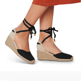 Espadrilky s klínovým podpatkem, Tchibo, 499 Kč
