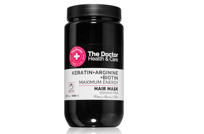 Keratinová maska The Doctor Keratin + Arginine + Biotin Maximum Energy. Nejenže vlasy ošetří, ale dodá jim i sílu a objem. 117 Kč
